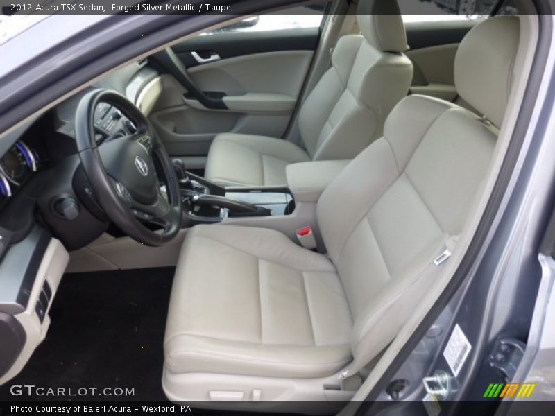 Front Seat of 2012 TSX Sedan