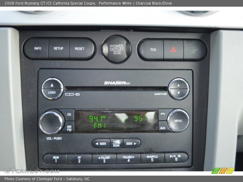 Performance White / Charcoal Black/Dove 2008 Ford Mustang GT/CS California Special Coupe