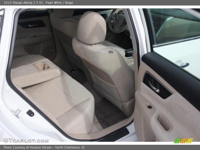 Pearl White / Beige 2013 Nissan Altima 2.5 SV
