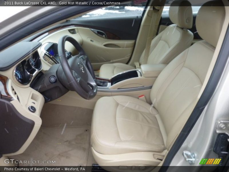Front Seat of 2011 LaCrosse CXL AWD