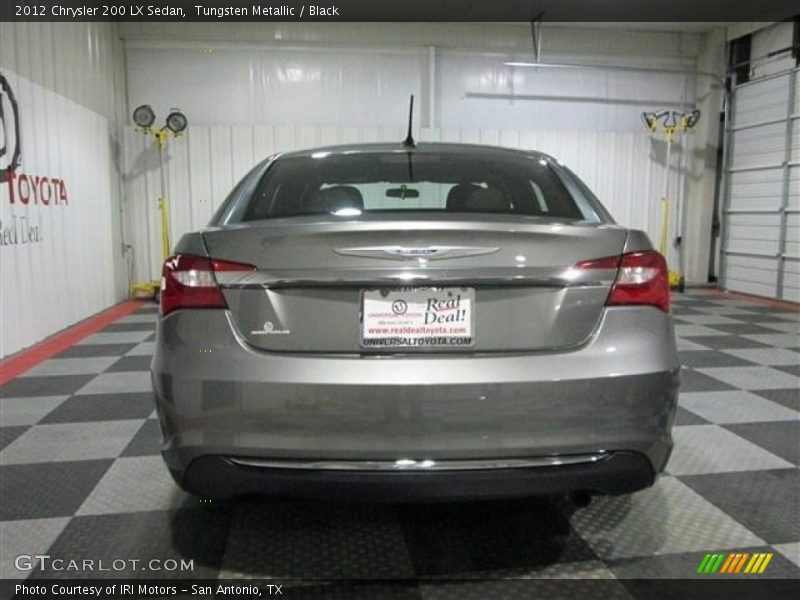 Tungsten Metallic / Black 2012 Chrysler 200 LX Sedan