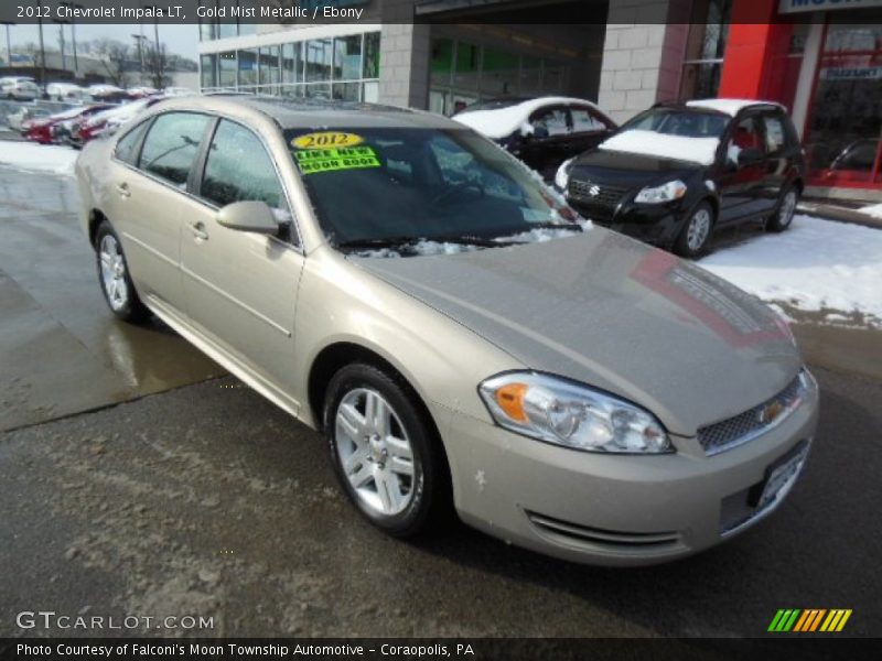 Gold Mist Metallic / Ebony 2012 Chevrolet Impala LT