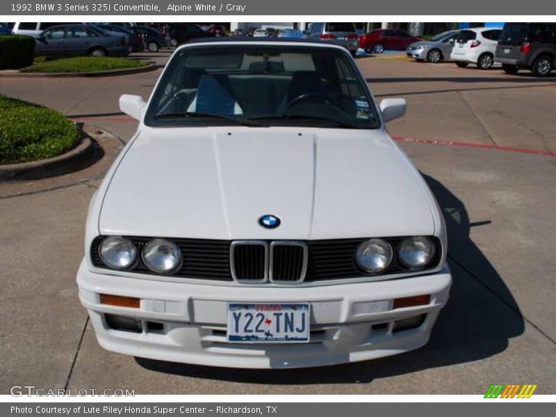 Alpine White / Gray 1992 BMW 3 Series 325i Convertible