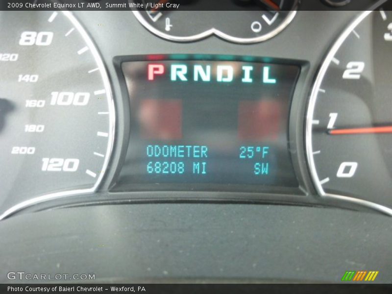 Summit White / Light Gray 2009 Chevrolet Equinox LT AWD