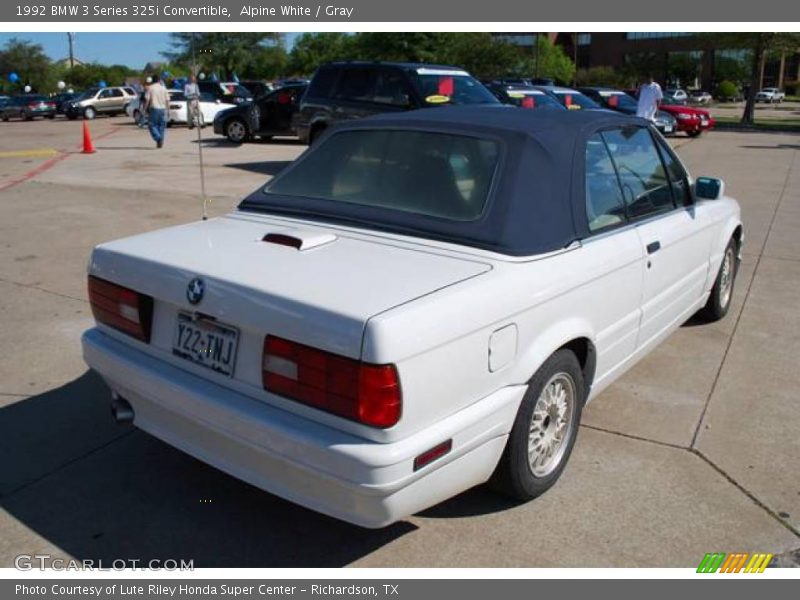Alpine White / Gray 1992 BMW 3 Series 325i Convertible