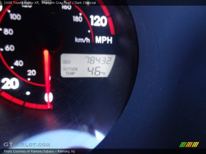 Phantom Gray Pearl / Dark Charcoal 2008 Toyota Matrix XR