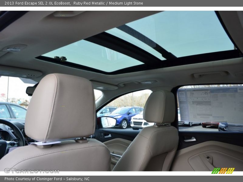 Sunroof of 2013 Escape SEL 2.0L EcoBoost