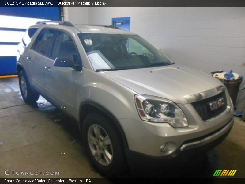 Quicksilver Metallic / Ebony 2012 GMC Acadia SLE AWD