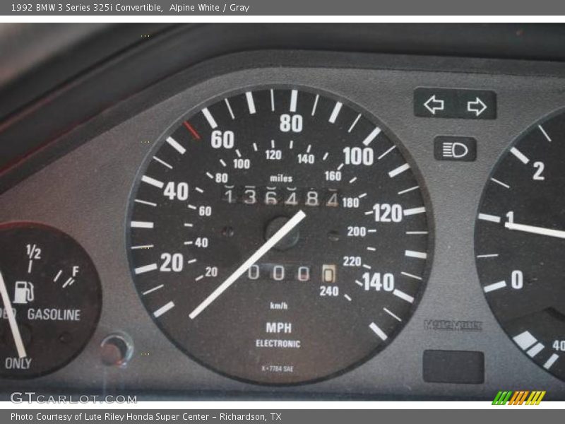 Alpine White / Gray 1992 BMW 3 Series 325i Convertible