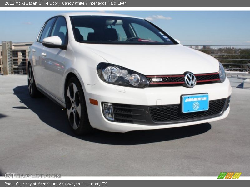 Candy White / Interlagos Plaid Cloth 2012 Volkswagen GTI 4 Door