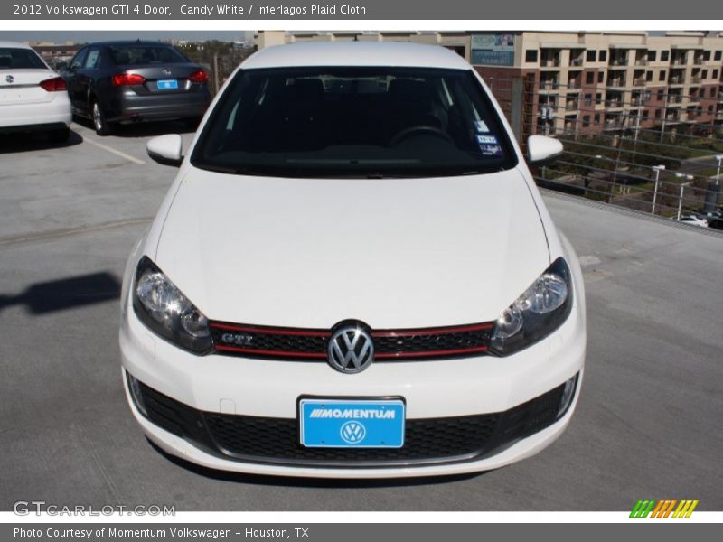 Candy White / Interlagos Plaid Cloth 2012 Volkswagen GTI 4 Door