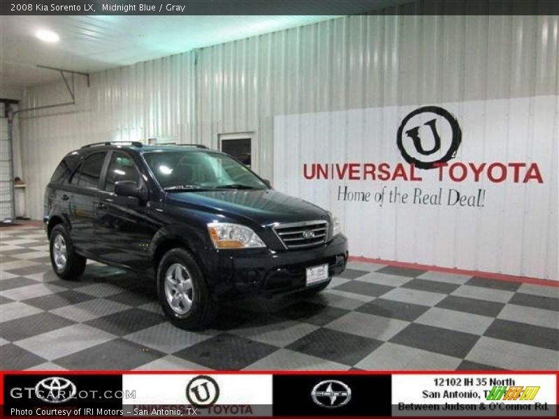 Midnight Blue / Gray 2008 Kia Sorento LX