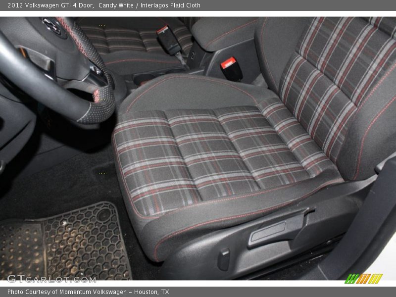 Candy White / Interlagos Plaid Cloth 2012 Volkswagen GTI 4 Door