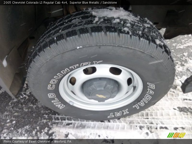 Superior Blue Metallic / Sandstone 2005 Chevrolet Colorado LS Regular Cab 4x4