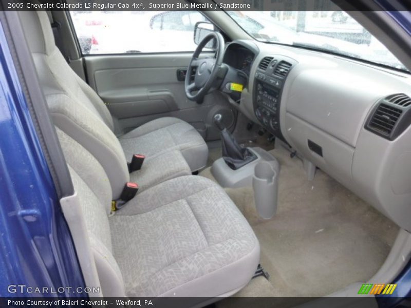 Superior Blue Metallic / Sandstone 2005 Chevrolet Colorado LS Regular Cab 4x4