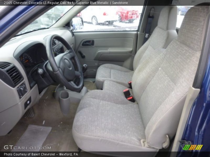 Superior Blue Metallic / Sandstone 2005 Chevrolet Colorado LS Regular Cab 4x4