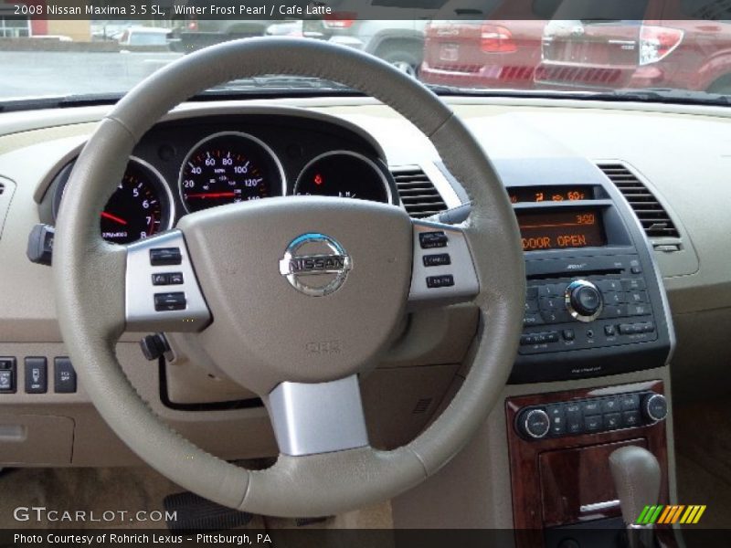 Winter Frost Pearl / Cafe Latte 2008 Nissan Maxima 3.5 SL