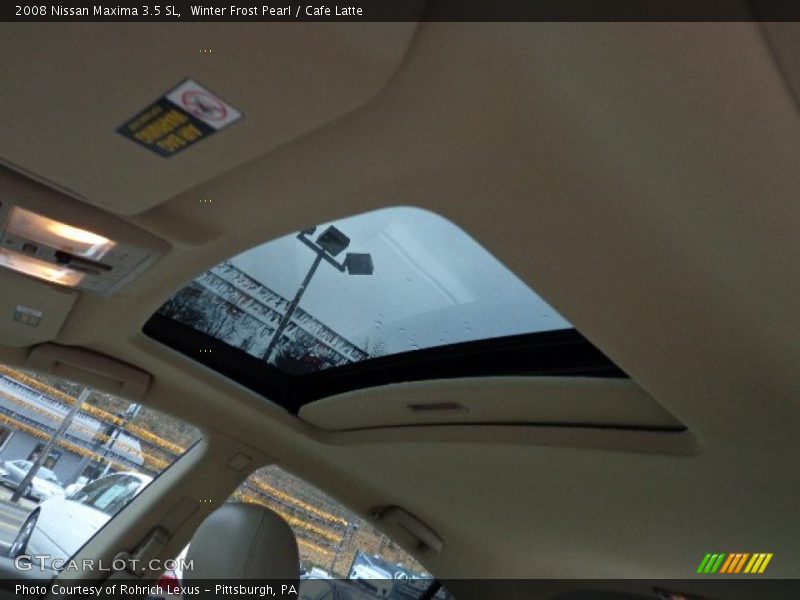 Winter Frost Pearl / Cafe Latte 2008 Nissan Maxima 3.5 SL