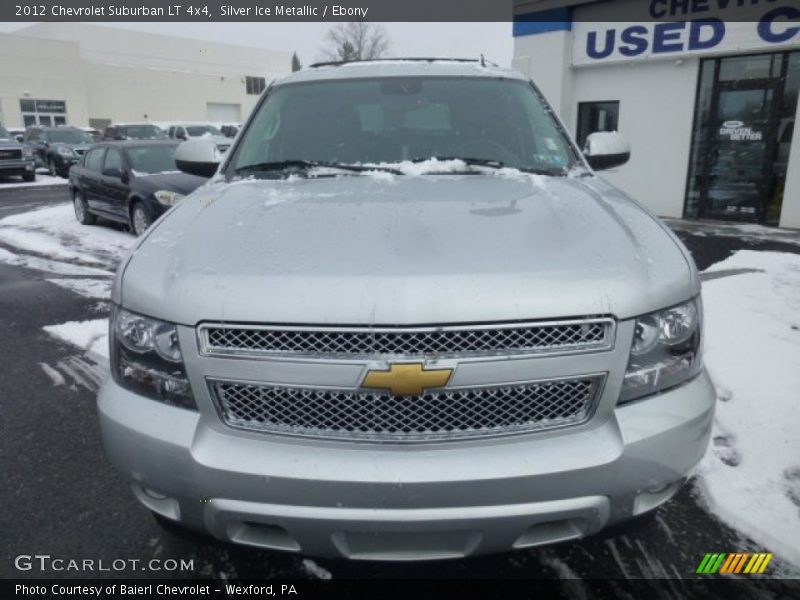 Silver Ice Metallic / Ebony 2012 Chevrolet Suburban LT 4x4
