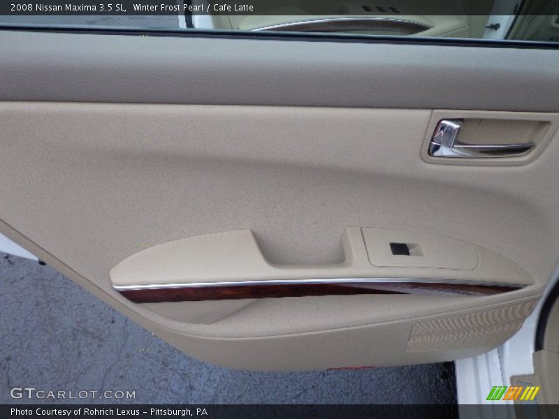 Winter Frost Pearl / Cafe Latte 2008 Nissan Maxima 3.5 SL