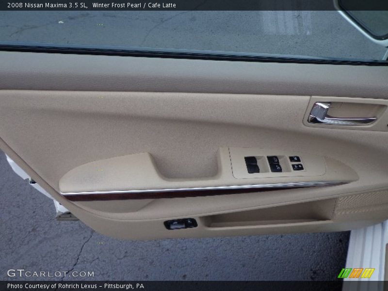 Winter Frost Pearl / Cafe Latte 2008 Nissan Maxima 3.5 SL