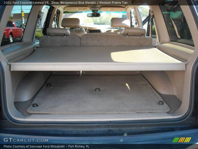 Deep Wedgewood Blue Metallic / Medium Prairie Tan 2001 Ford Explorer Limited V8