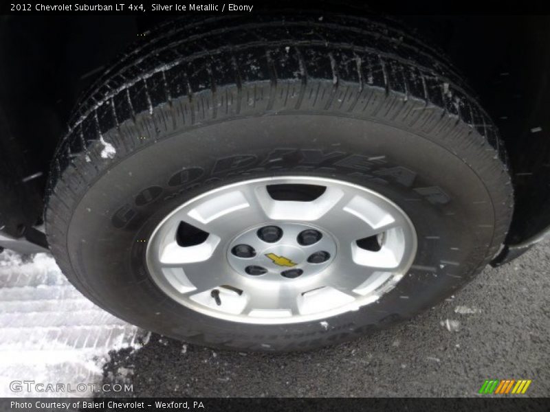 Silver Ice Metallic / Ebony 2012 Chevrolet Suburban LT 4x4