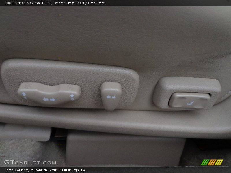 Winter Frost Pearl / Cafe Latte 2008 Nissan Maxima 3.5 SL
