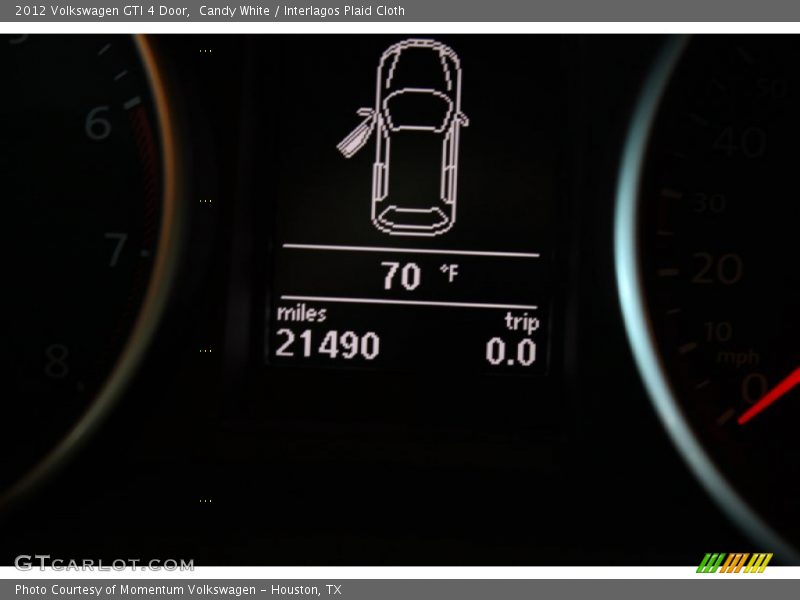 Candy White / Interlagos Plaid Cloth 2012 Volkswagen GTI 4 Door