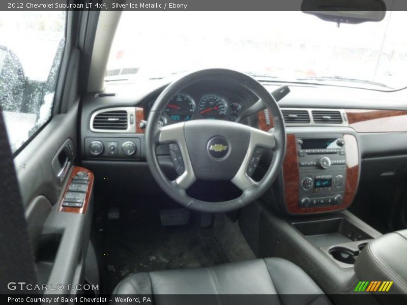 Silver Ice Metallic / Ebony 2012 Chevrolet Suburban LT 4x4