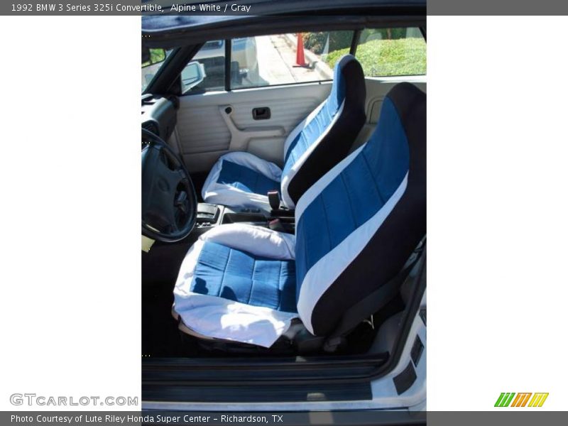 Alpine White / Gray 1992 BMW 3 Series 325i Convertible