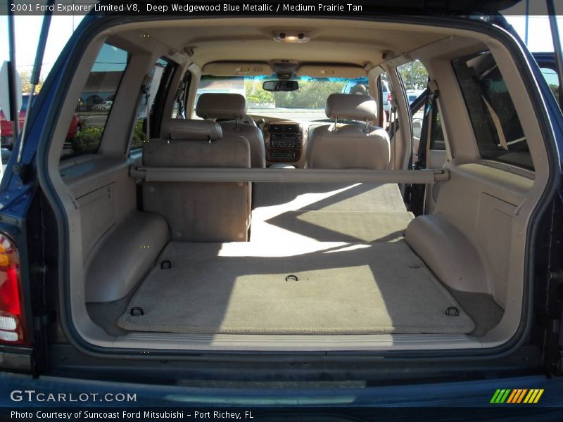 Deep Wedgewood Blue Metallic / Medium Prairie Tan 2001 Ford Explorer Limited V8