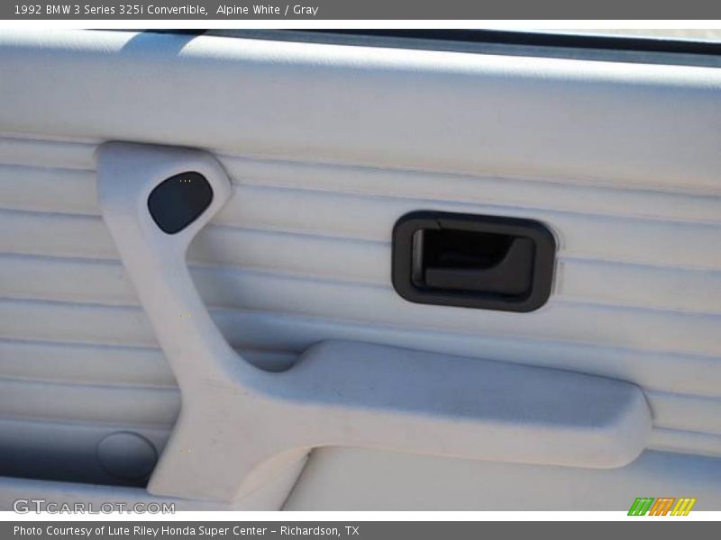 Alpine White / Gray 1992 BMW 3 Series 325i Convertible