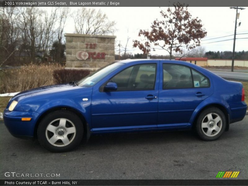 Blue Lagoon Metallic / Beige 2001 Volkswagen Jetta GLS Sedan