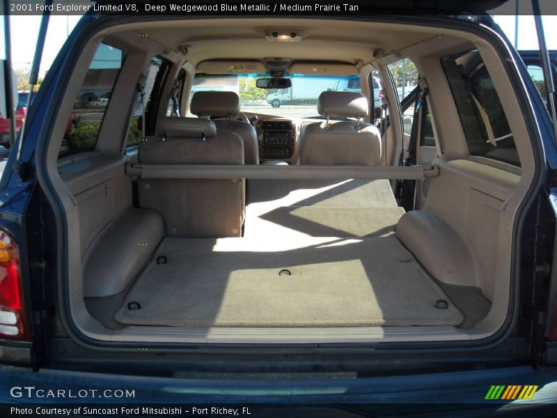Deep Wedgewood Blue Metallic / Medium Prairie Tan 2001 Ford Explorer Limited V8
