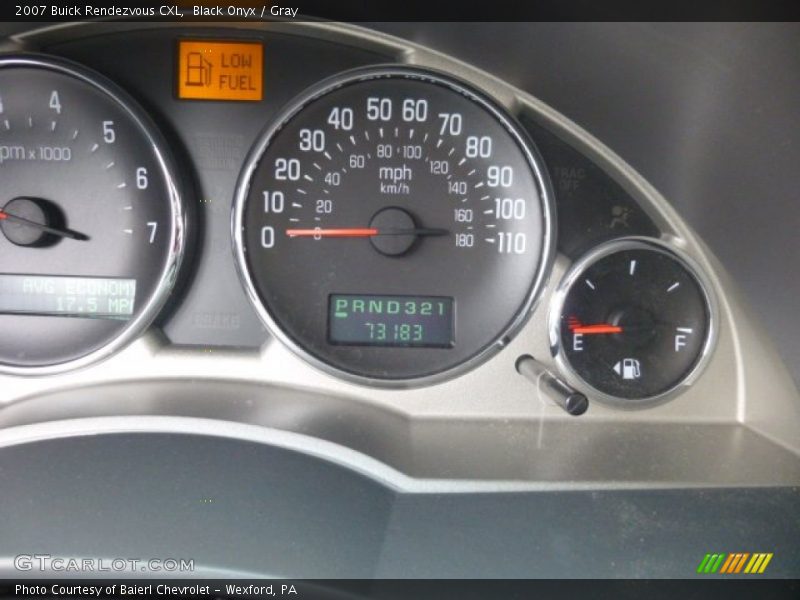 Black Onyx / Gray 2007 Buick Rendezvous CXL