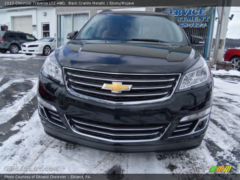 Black Granite Metallic / Ebony/Mojave 2013 Chevrolet Traverse LTZ AWD