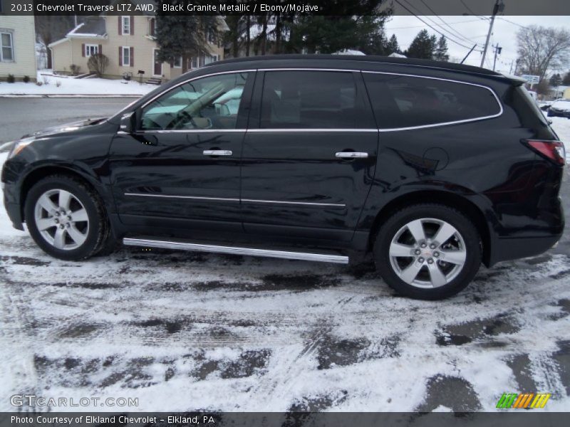 Black Granite Metallic / Ebony/Mojave 2013 Chevrolet Traverse LTZ AWD