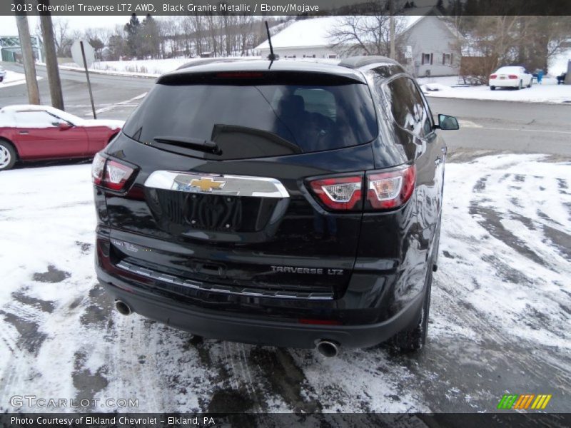 Black Granite Metallic / Ebony/Mojave 2013 Chevrolet Traverse LTZ AWD