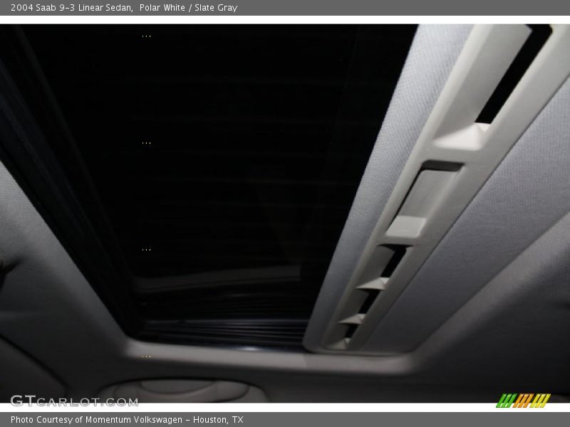 Polar White / Slate Gray 2004 Saab 9-3 Linear Sedan