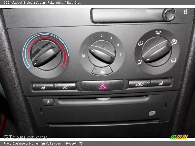 Polar White / Slate Gray 2004 Saab 9-3 Linear Sedan