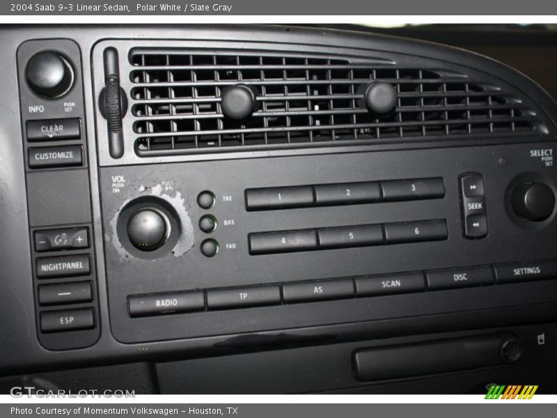 Polar White / Slate Gray 2004 Saab 9-3 Linear Sedan