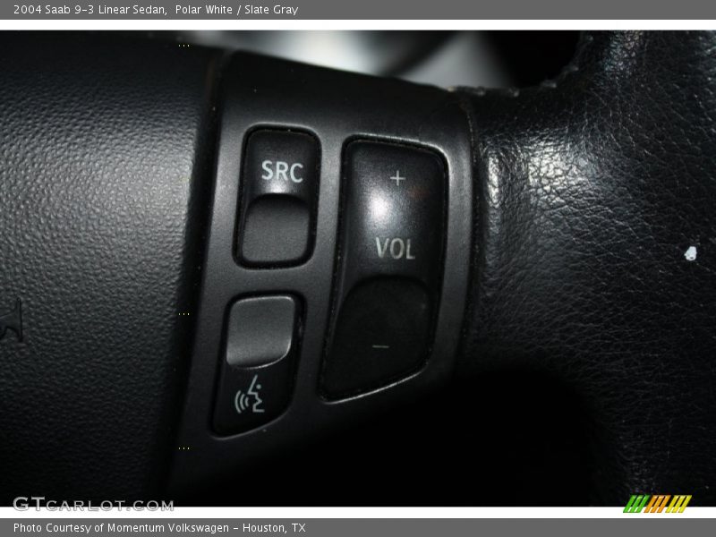 Polar White / Slate Gray 2004 Saab 9-3 Linear Sedan