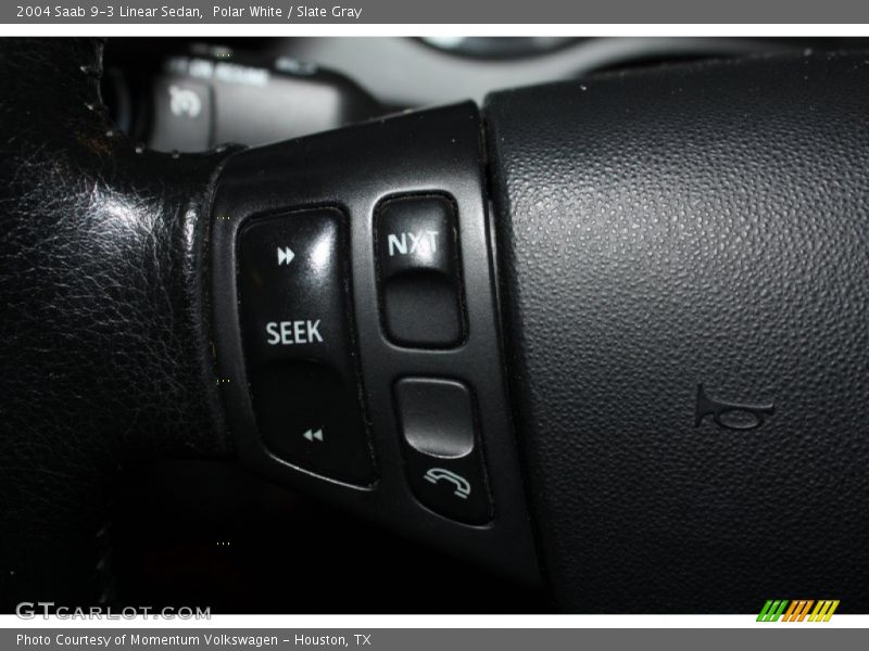Polar White / Slate Gray 2004 Saab 9-3 Linear Sedan