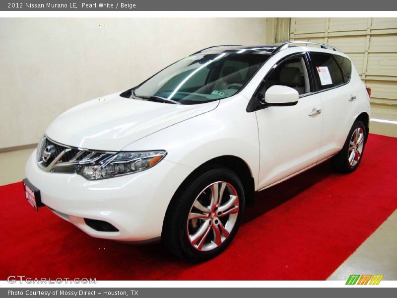 Pearl White / Beige 2012 Nissan Murano LE