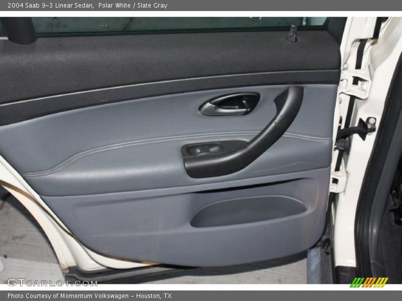 Polar White / Slate Gray 2004 Saab 9-3 Linear Sedan