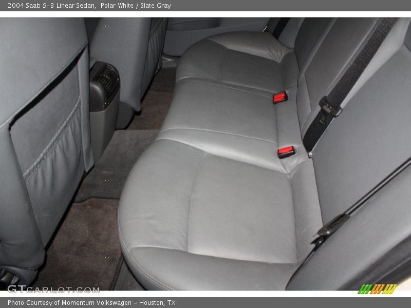 Polar White / Slate Gray 2004 Saab 9-3 Linear Sedan