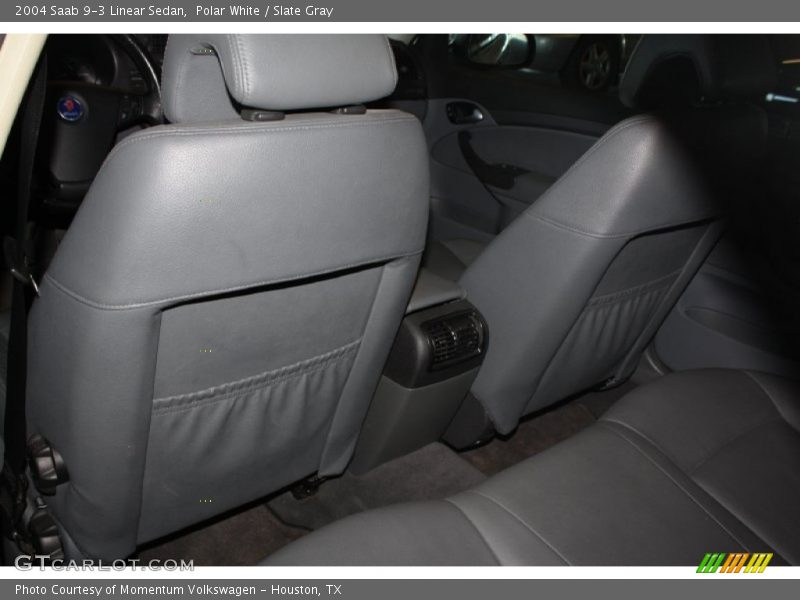 Polar White / Slate Gray 2004 Saab 9-3 Linear Sedan