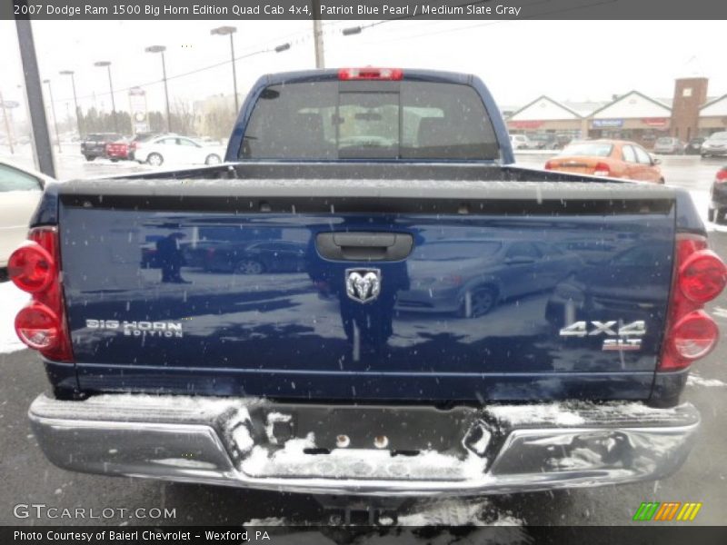 Patriot Blue Pearl / Medium Slate Gray 2007 Dodge Ram 1500 Big Horn Edition Quad Cab 4x4