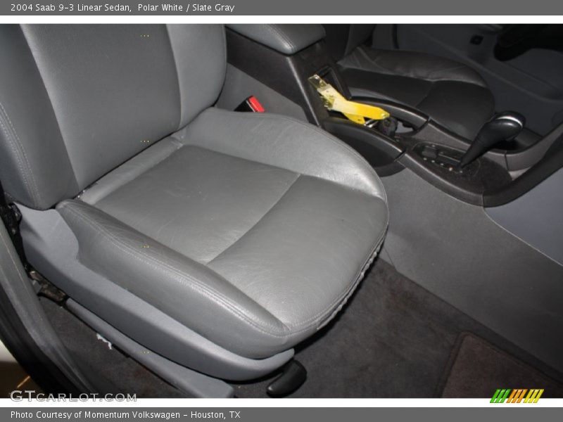 Polar White / Slate Gray 2004 Saab 9-3 Linear Sedan